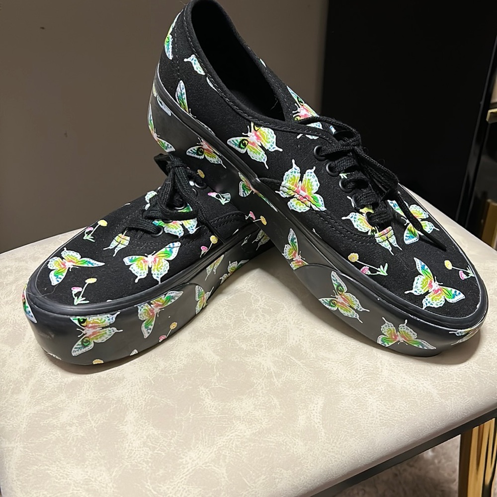 Vans Platform Stackform Neon Butterfly Shoes